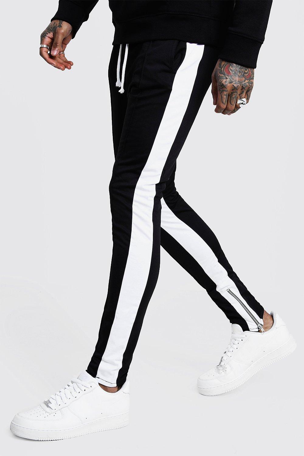 side panel joggers mens