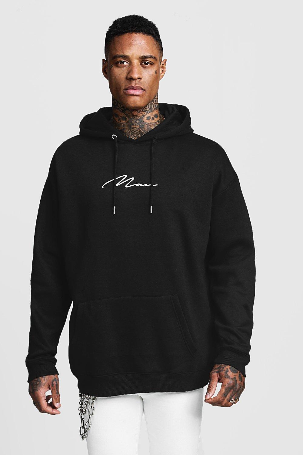 black hoodie boohoo