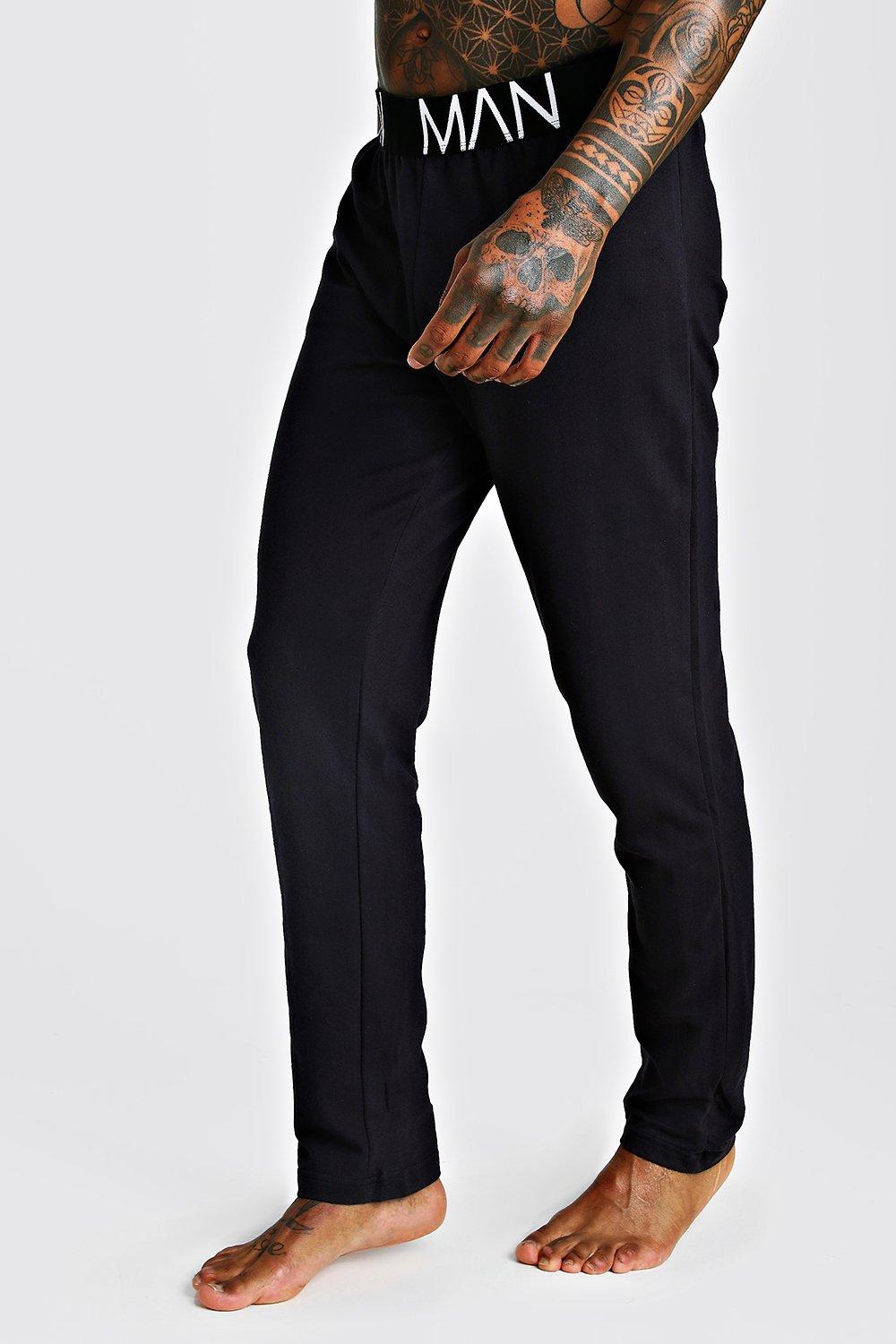

MAN French Terry Lounge Pants, Black