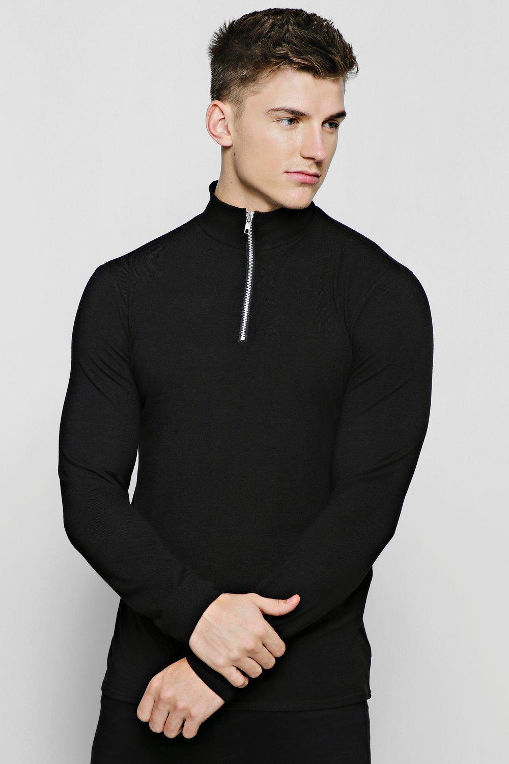 black roll neck men