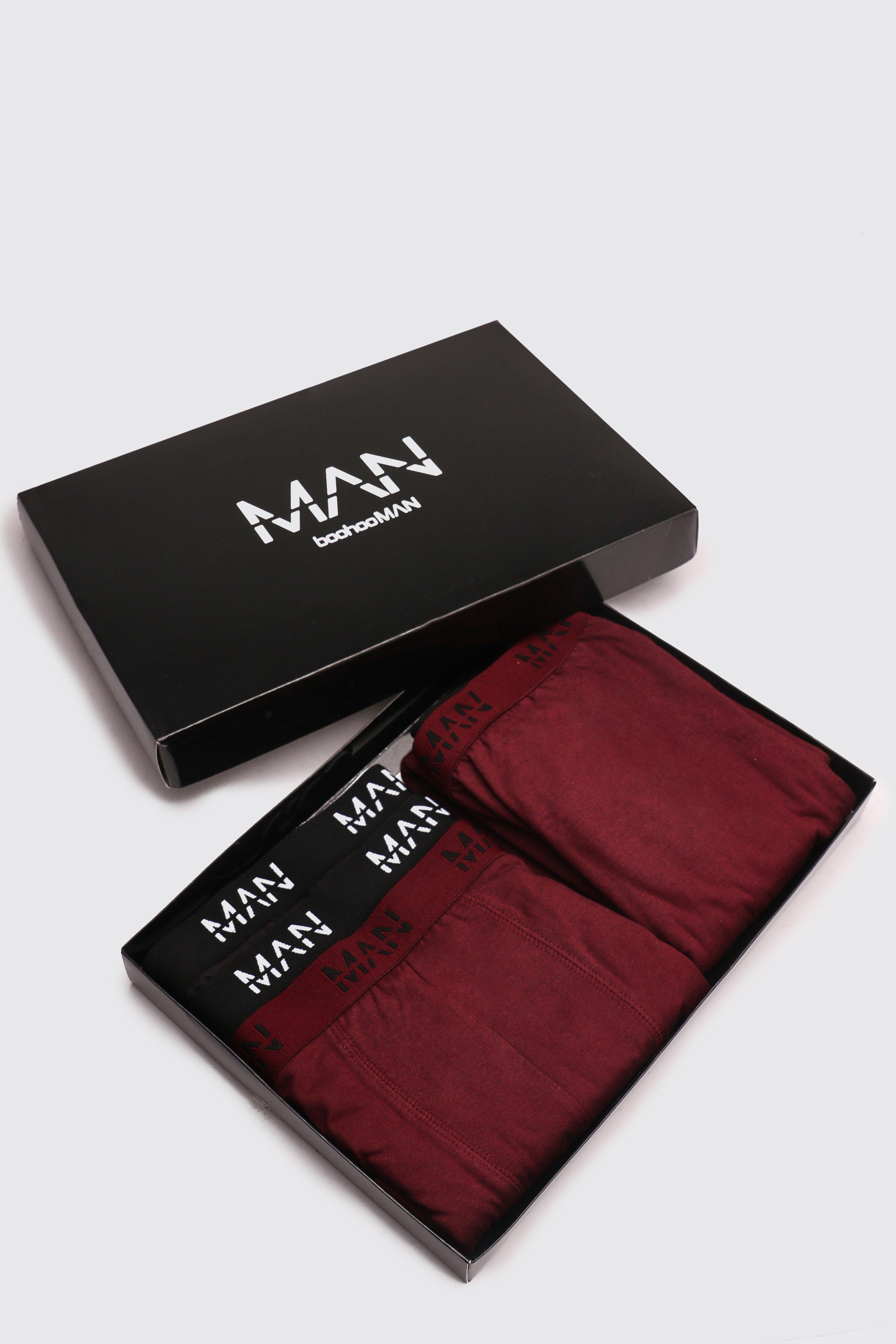 

Boxer & Lounge Pants MAN Branded Gift Box, Burgundy
