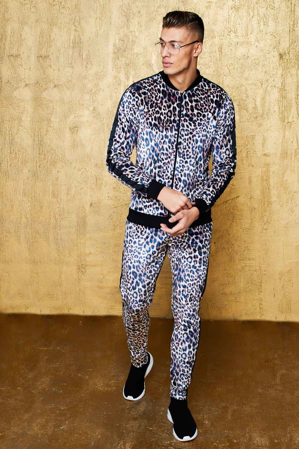 boohooman velour tracksuit