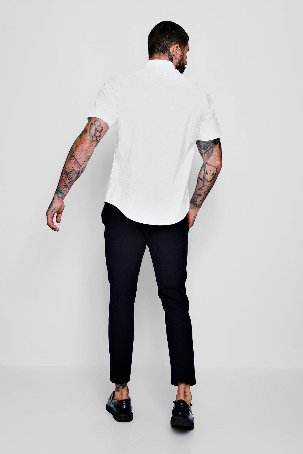 skinny plain smart jogger trouser