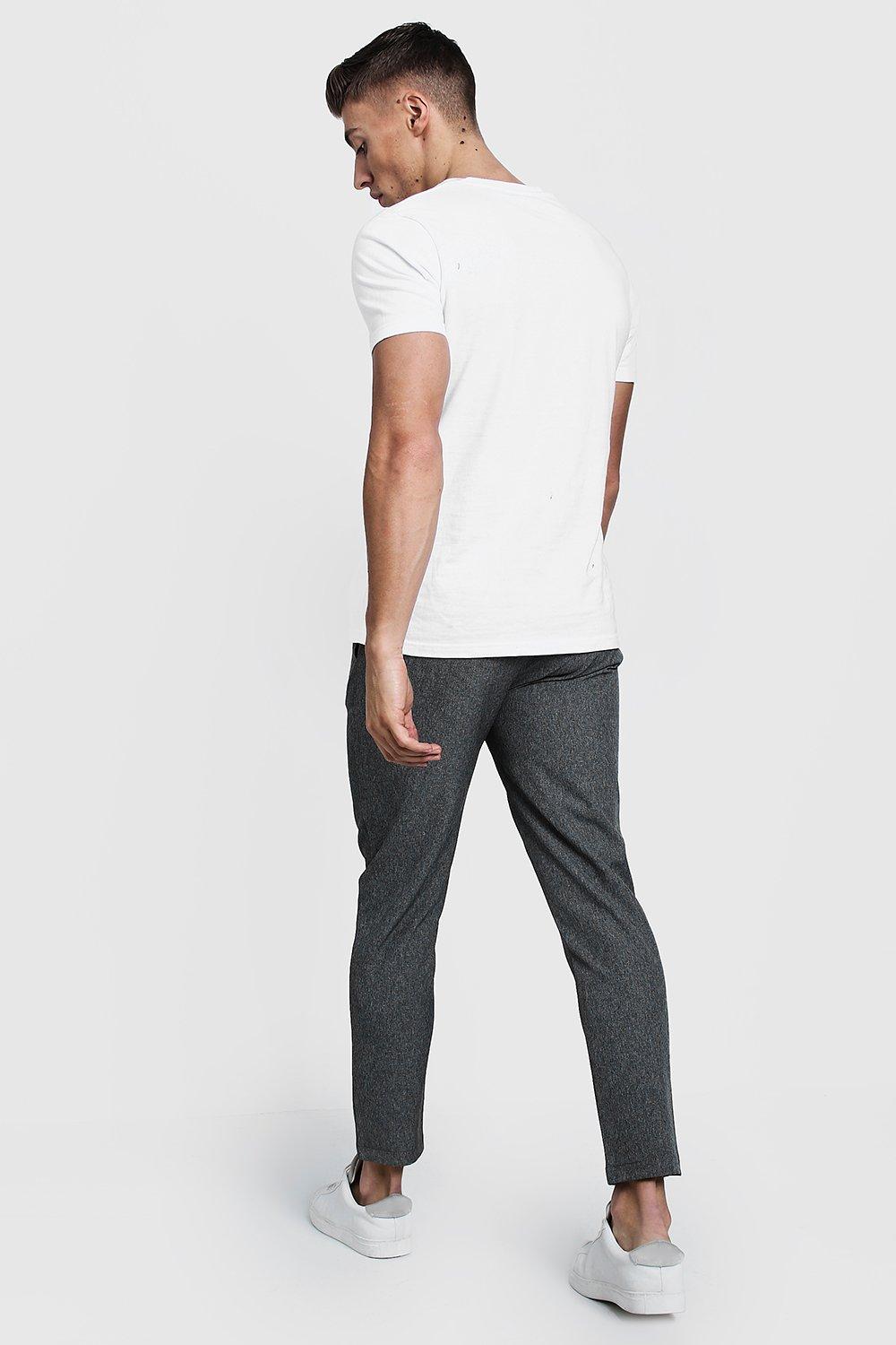 skinny plain smart jogger trouser