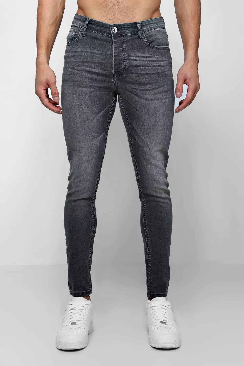 Spray On Skinny Jeans in Grey