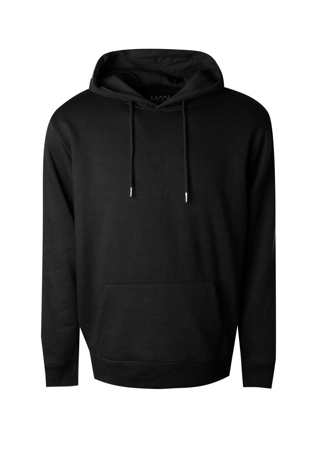 basic black hoodie