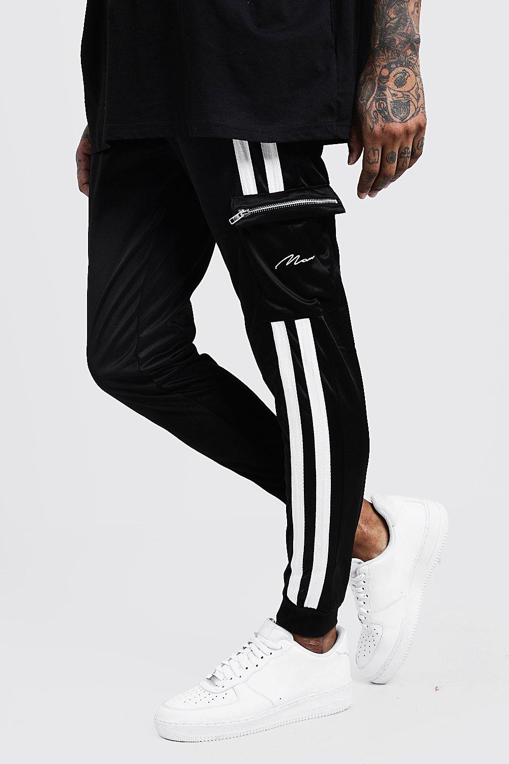 boohooman tricot joggers