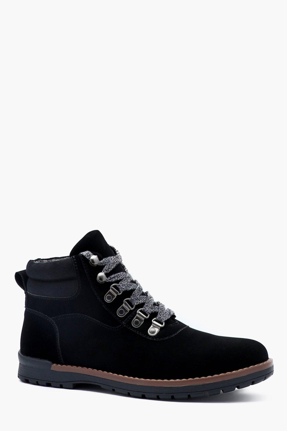 

Походные ботинки из искусственной замши, Black