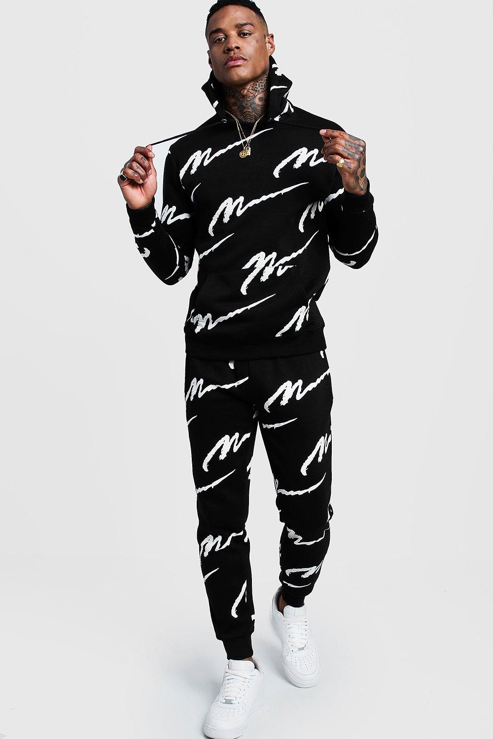 men's all over print tracksuit