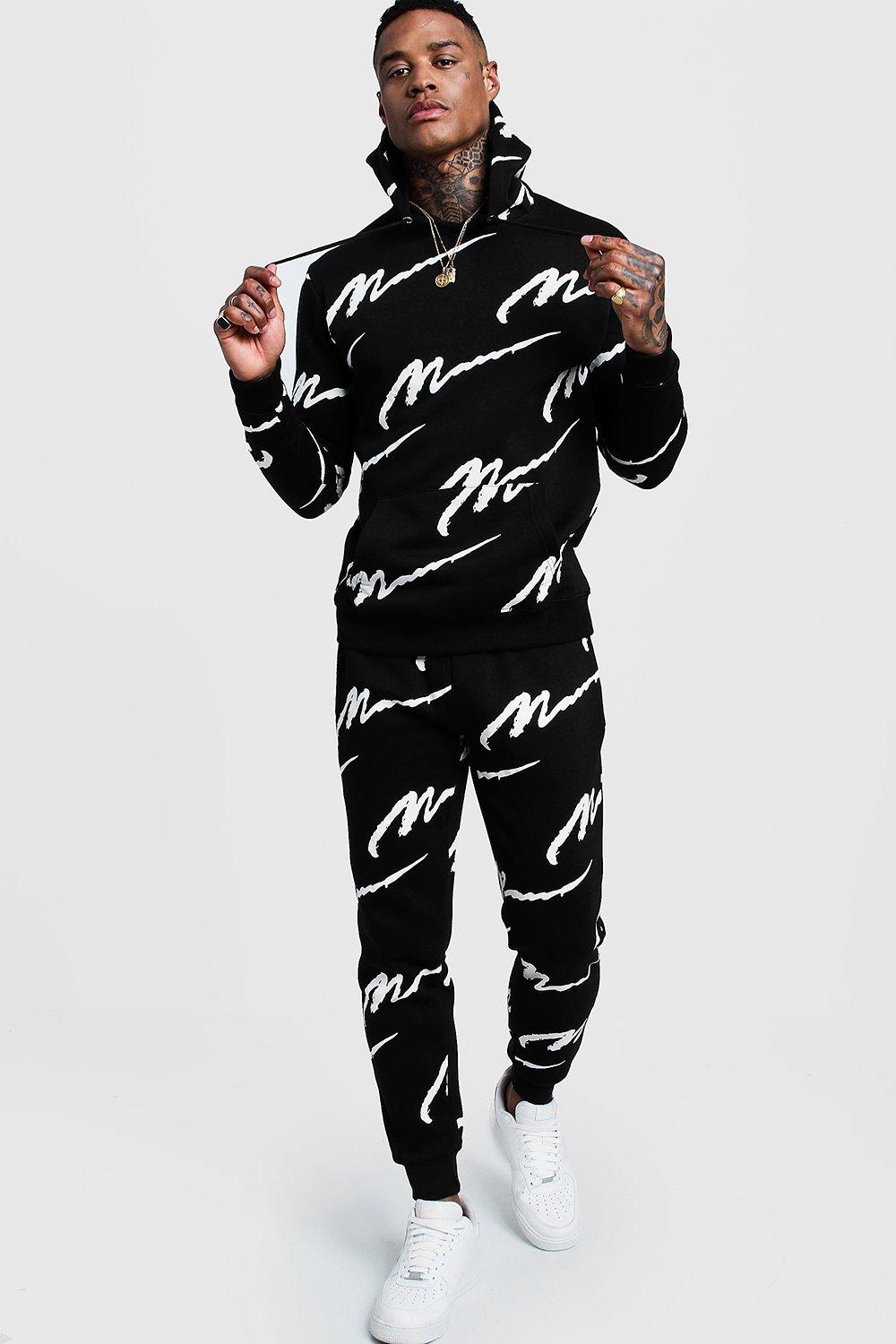 printed tracksuit mens