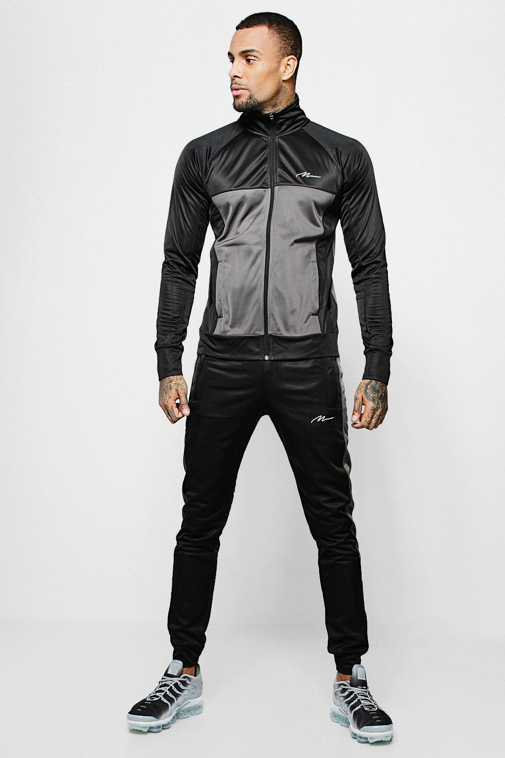 man tracksuit boohoo