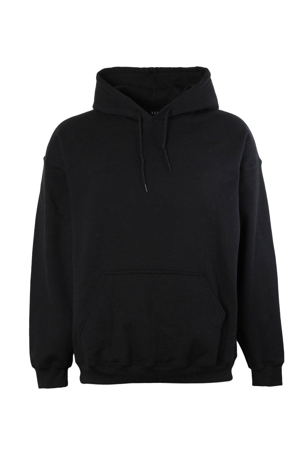 hoodie noir oversize