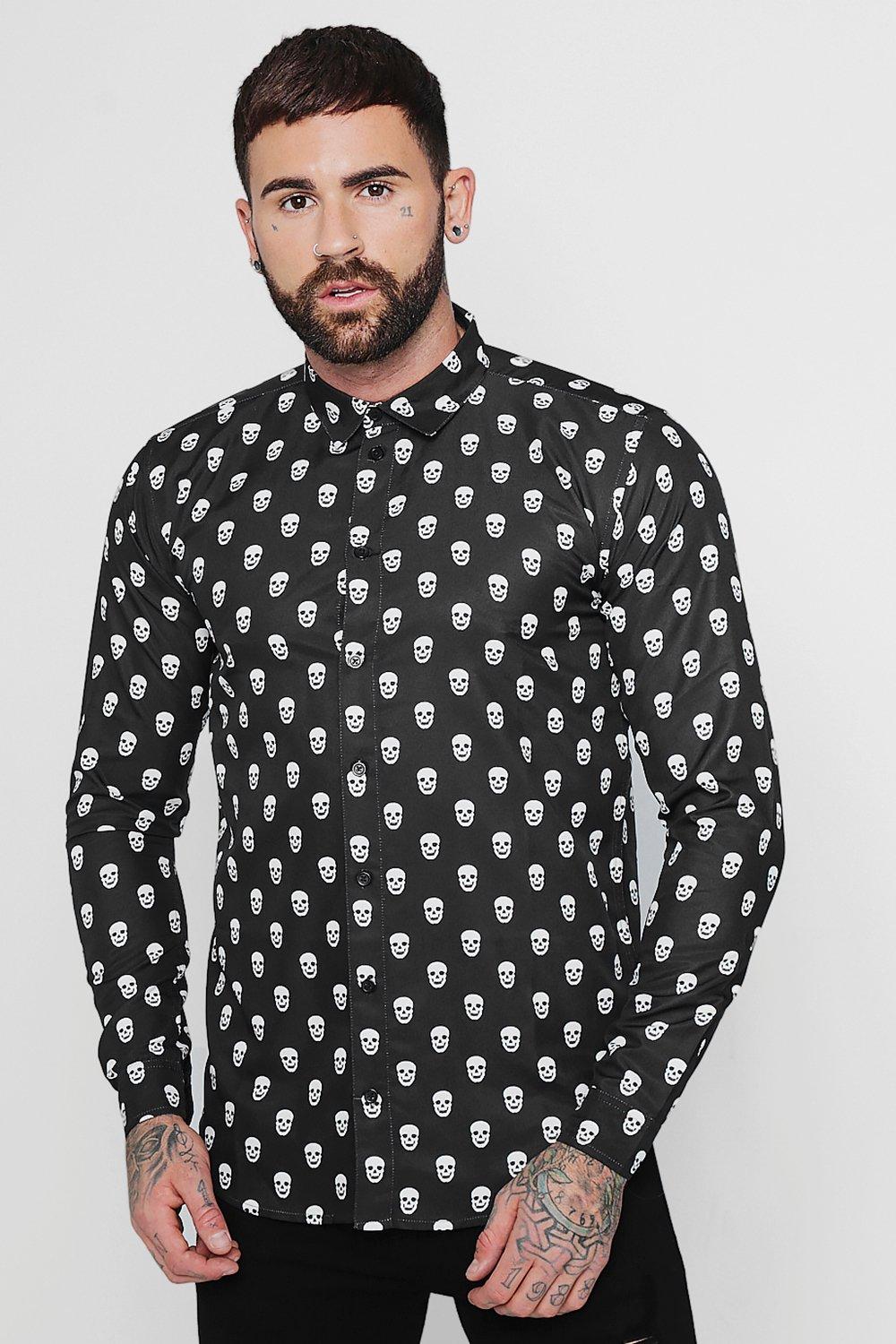 skull print shirt