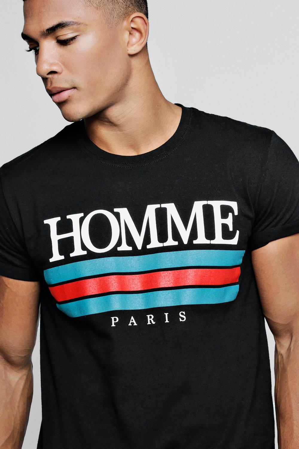 t shirt paris homme