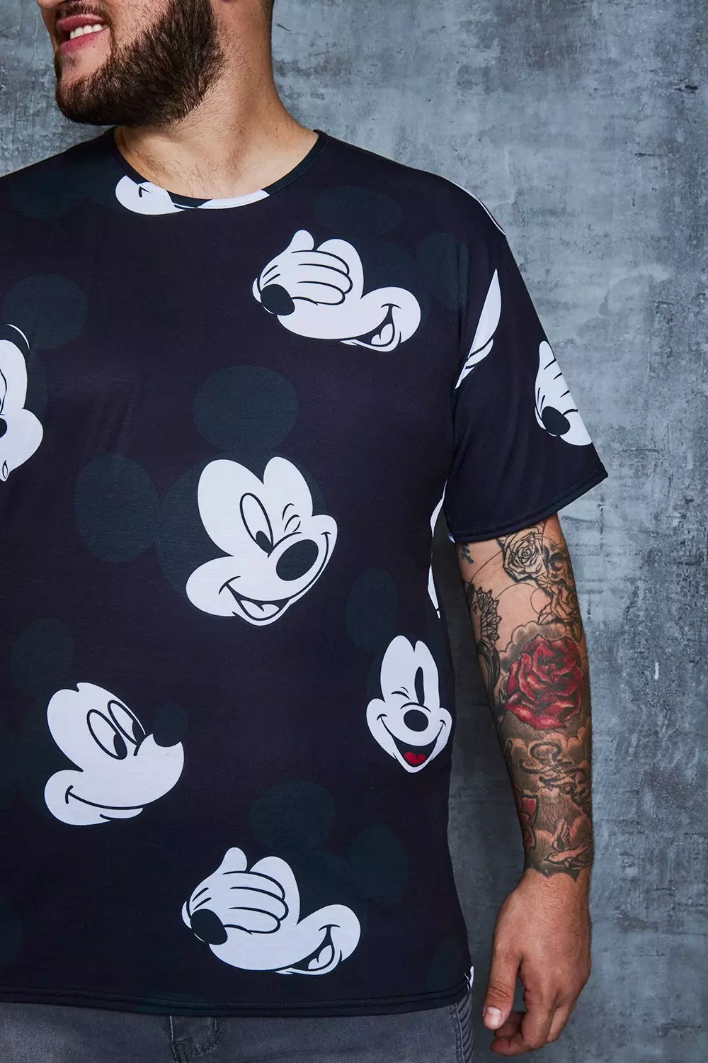 Plus Size Disney Print T-Shirt boohooMAN