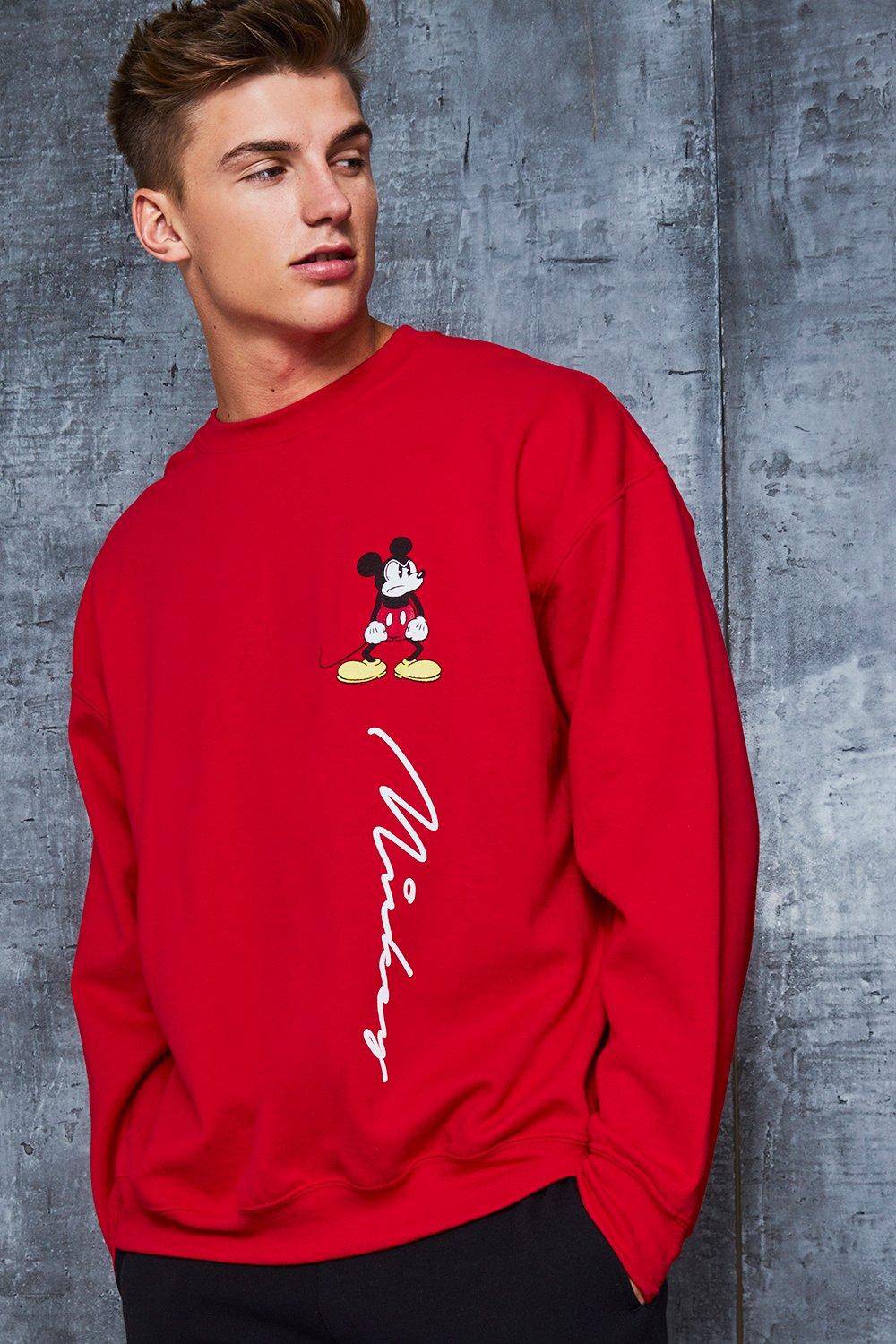 red mickey sweatshirt