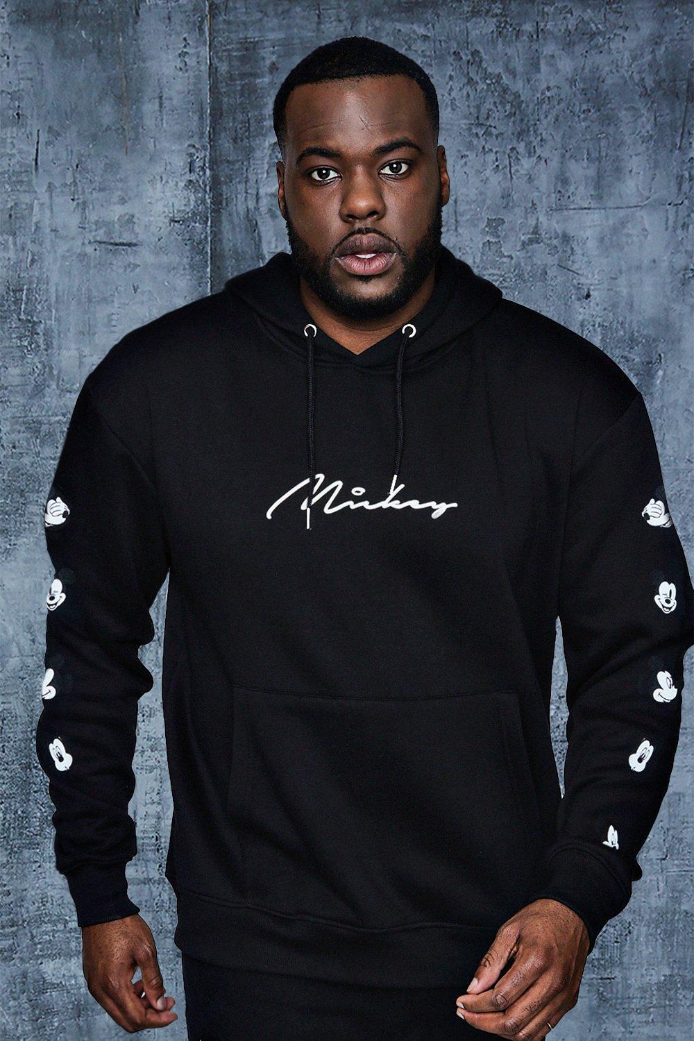 sleeve print hoodie