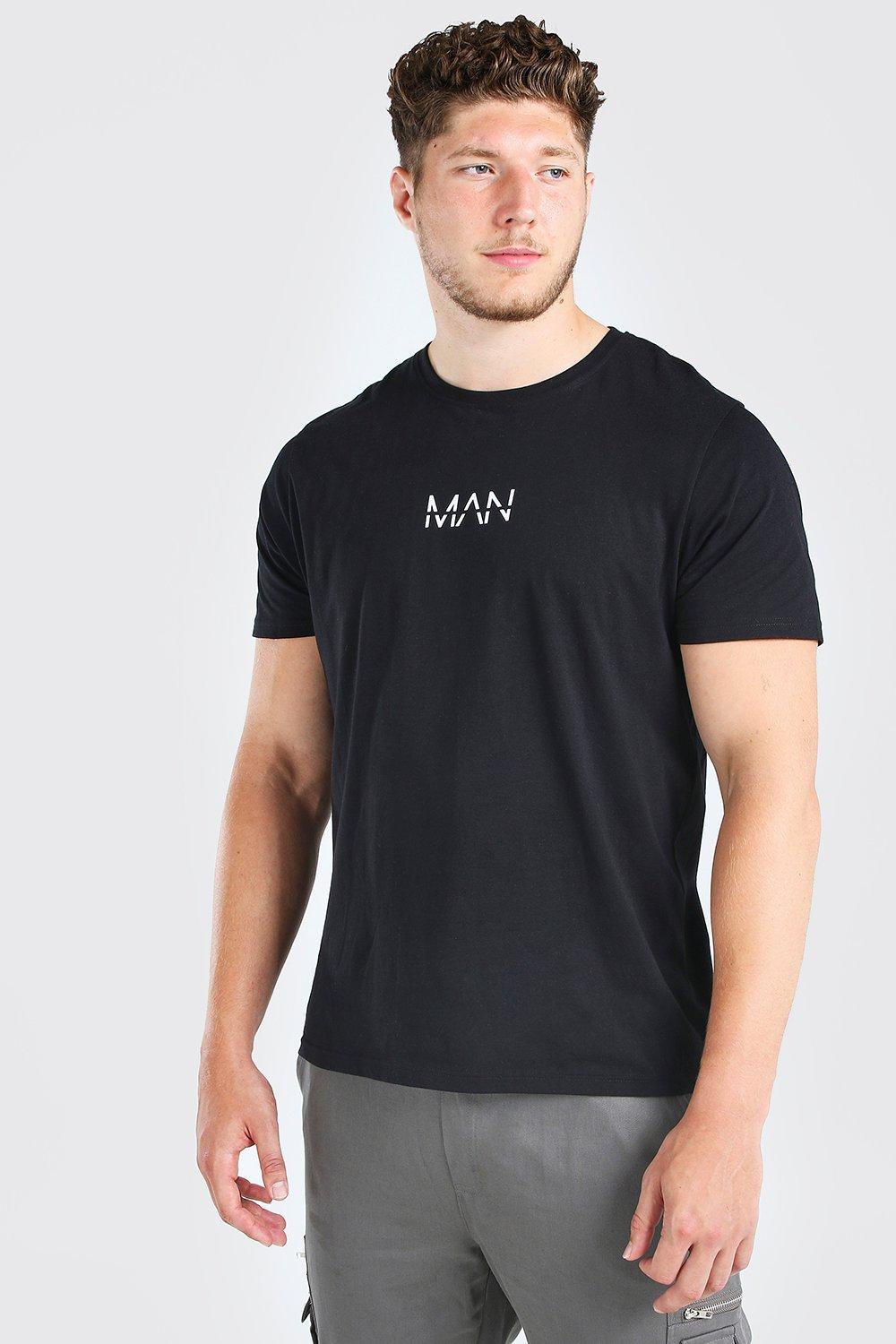 

Оригинальная удлиненная футболка MAN Big And Tall, Black