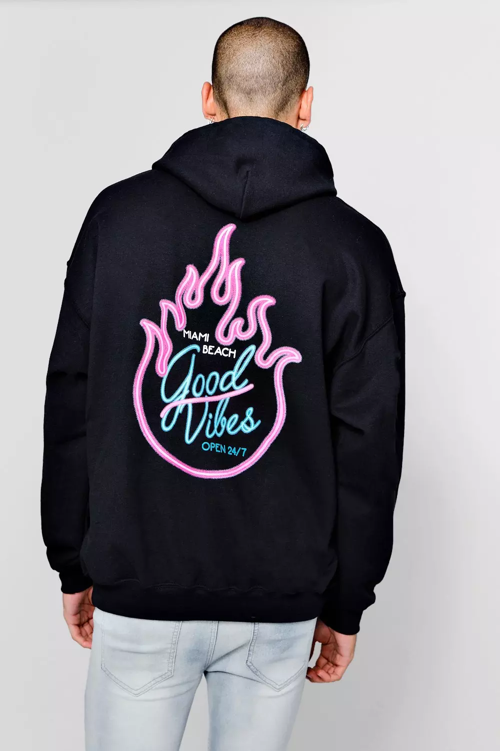 Neon hotsell print hoodie