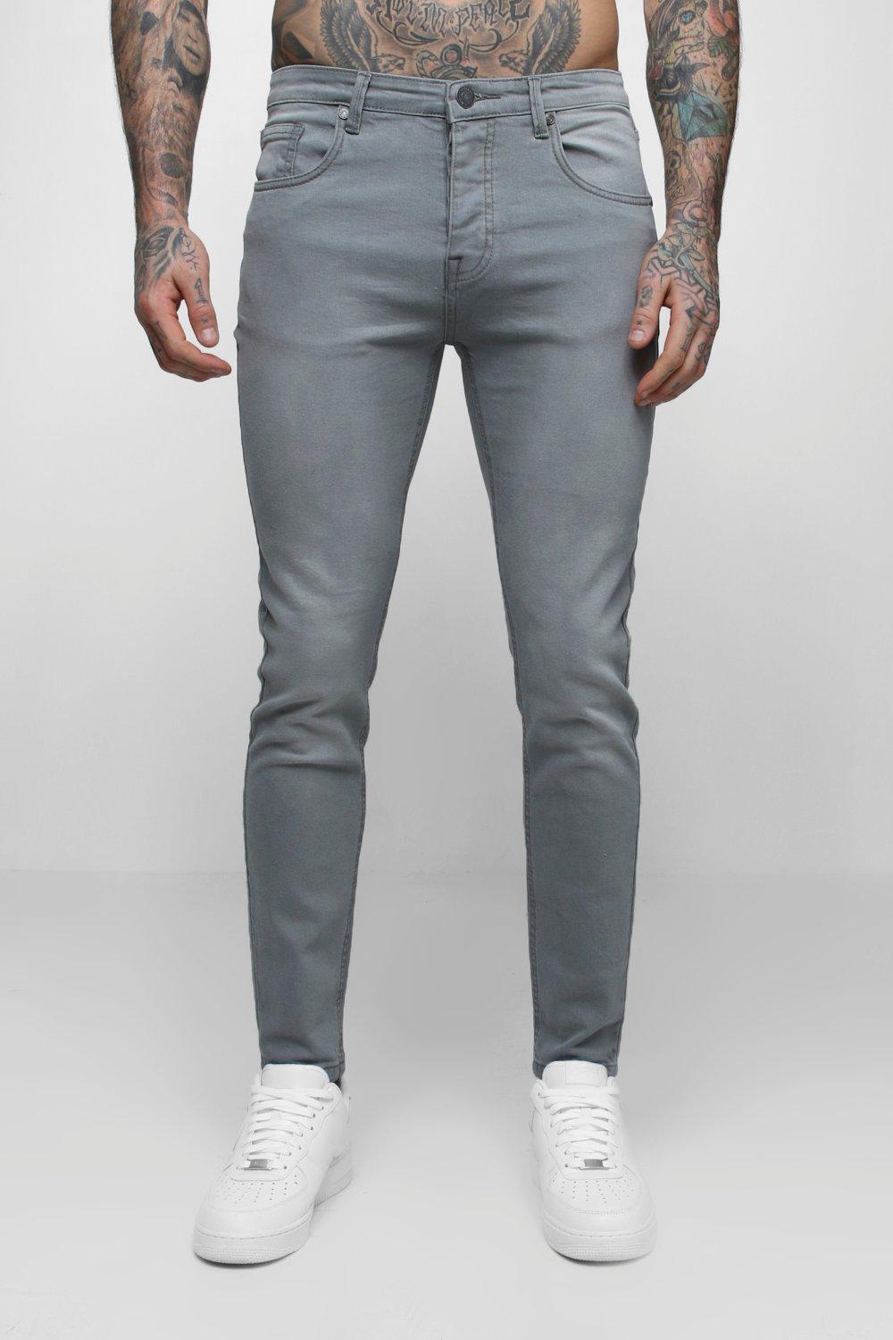 

Skinny Fit Denim Jeans in Pale Grey