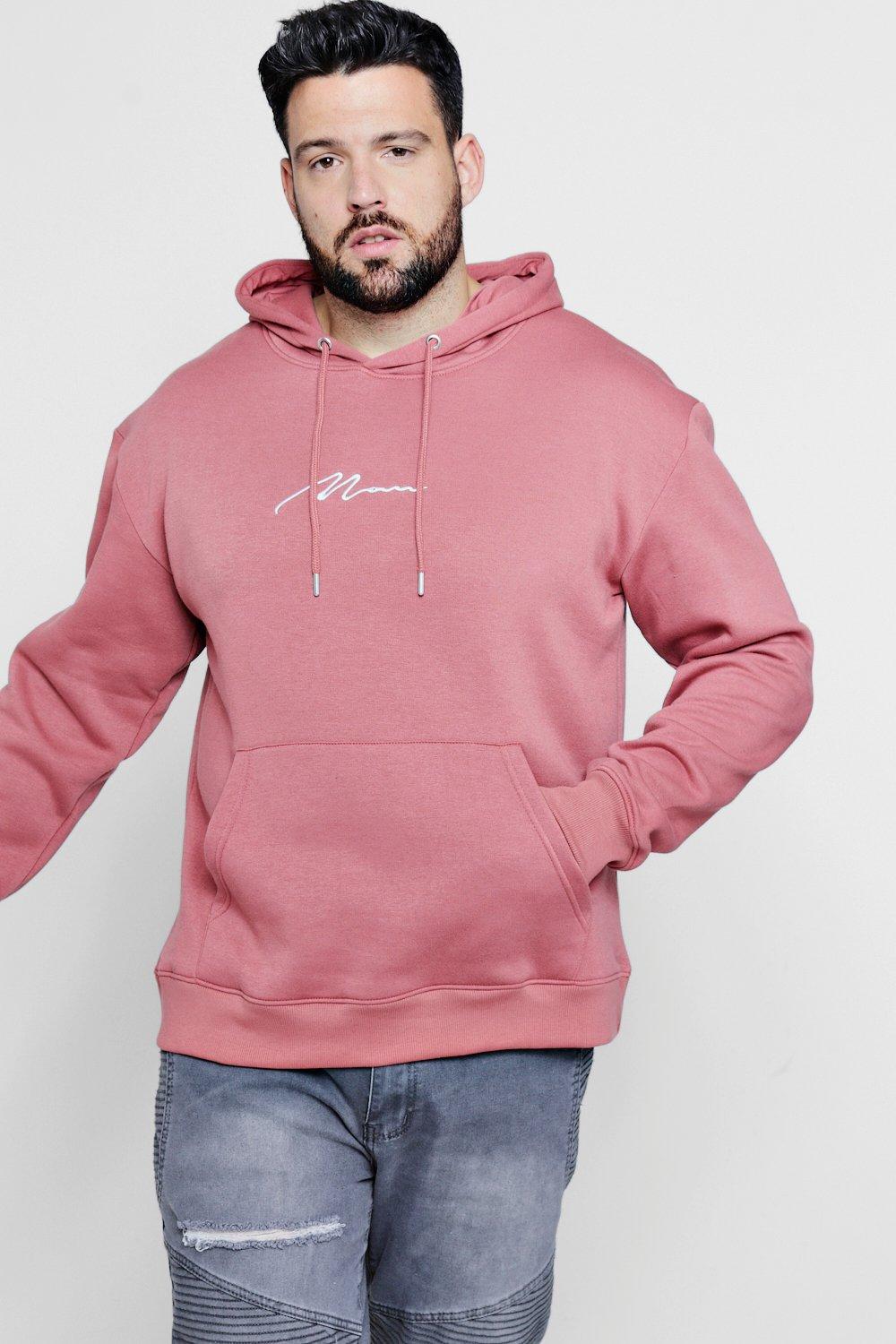 big pink hoodie