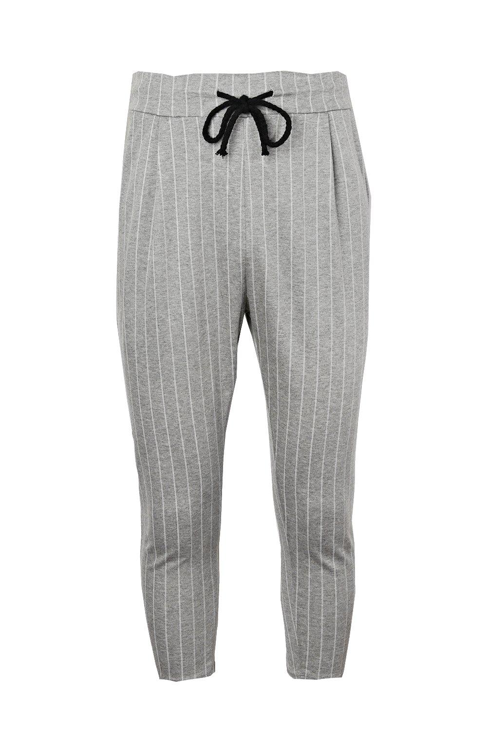 pinstripe smart joggers