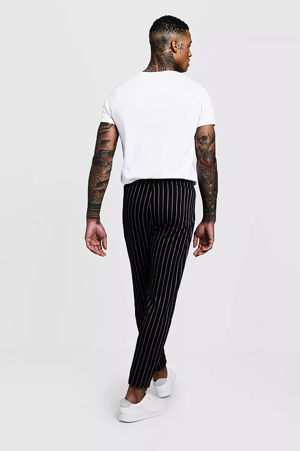 Pinstripe joggers clearance men