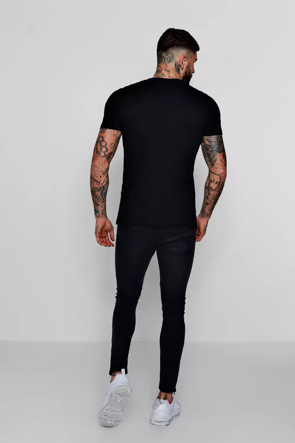 Skull Sequin T-Shirt | boohooMAN USA