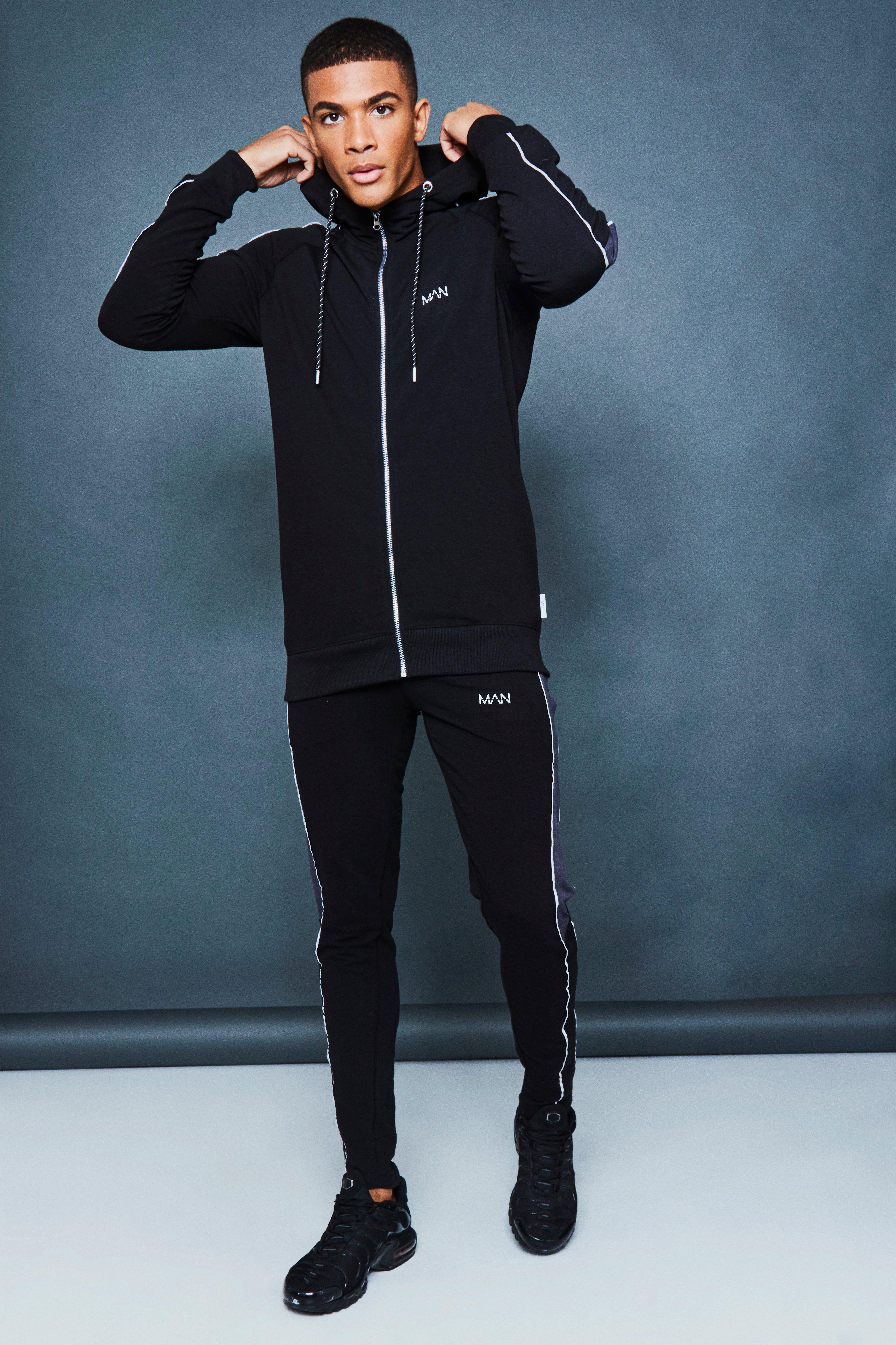 mens reflective tracksuit
