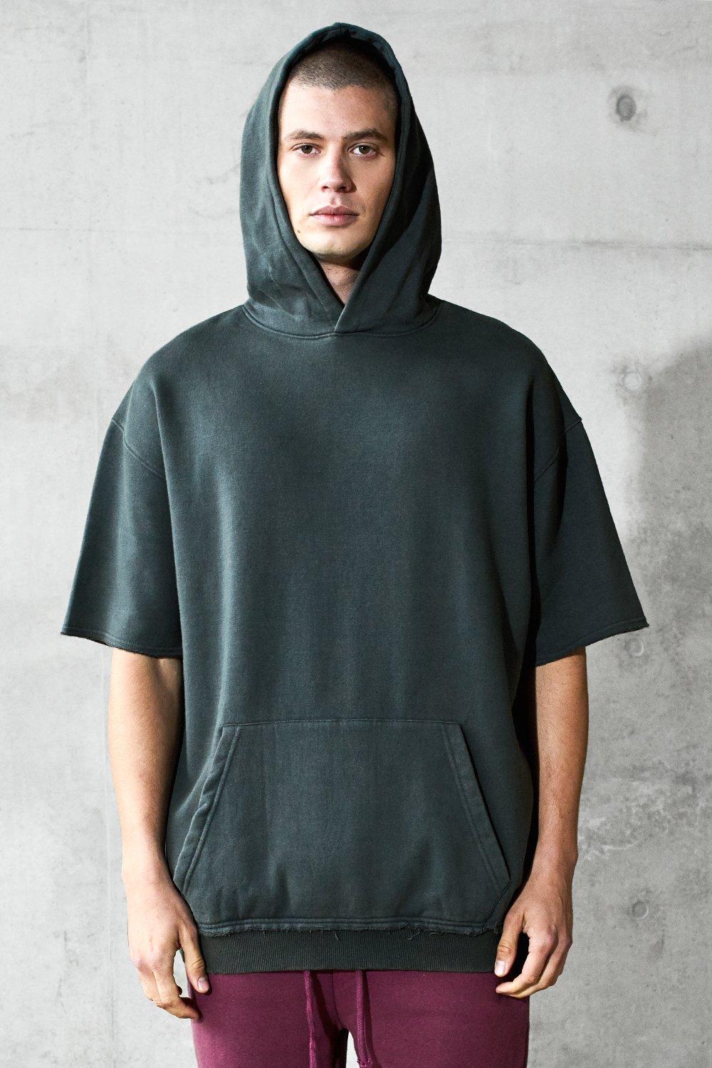 hooded cloak with sleeves