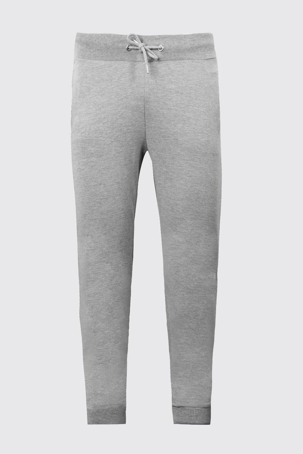 mens super skinny joggers grey