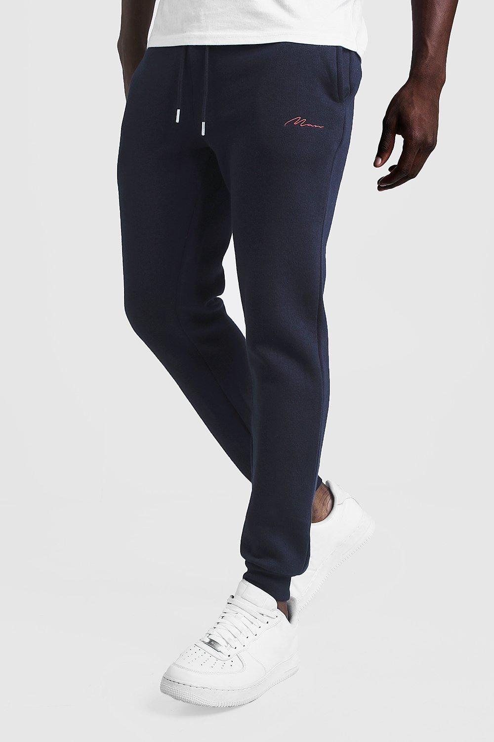 navy slim fit joggers