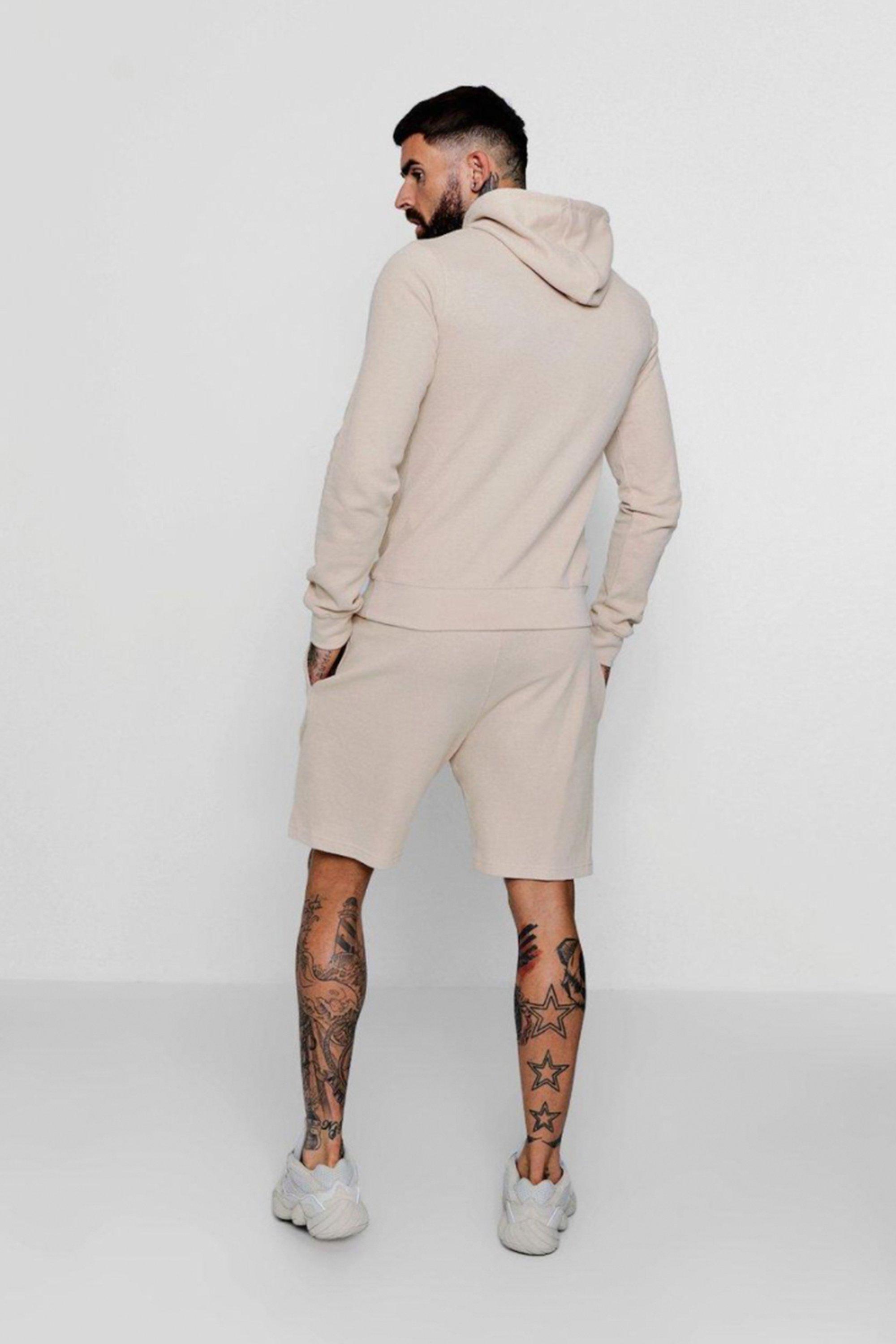 shorts and hoodie tracksuit