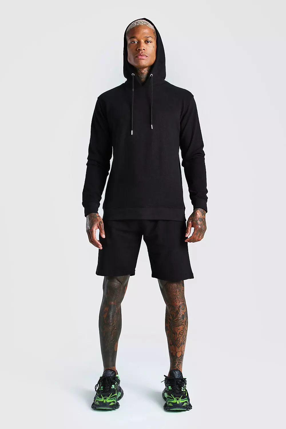 Pique hoodie & short tracksuit new arrivals