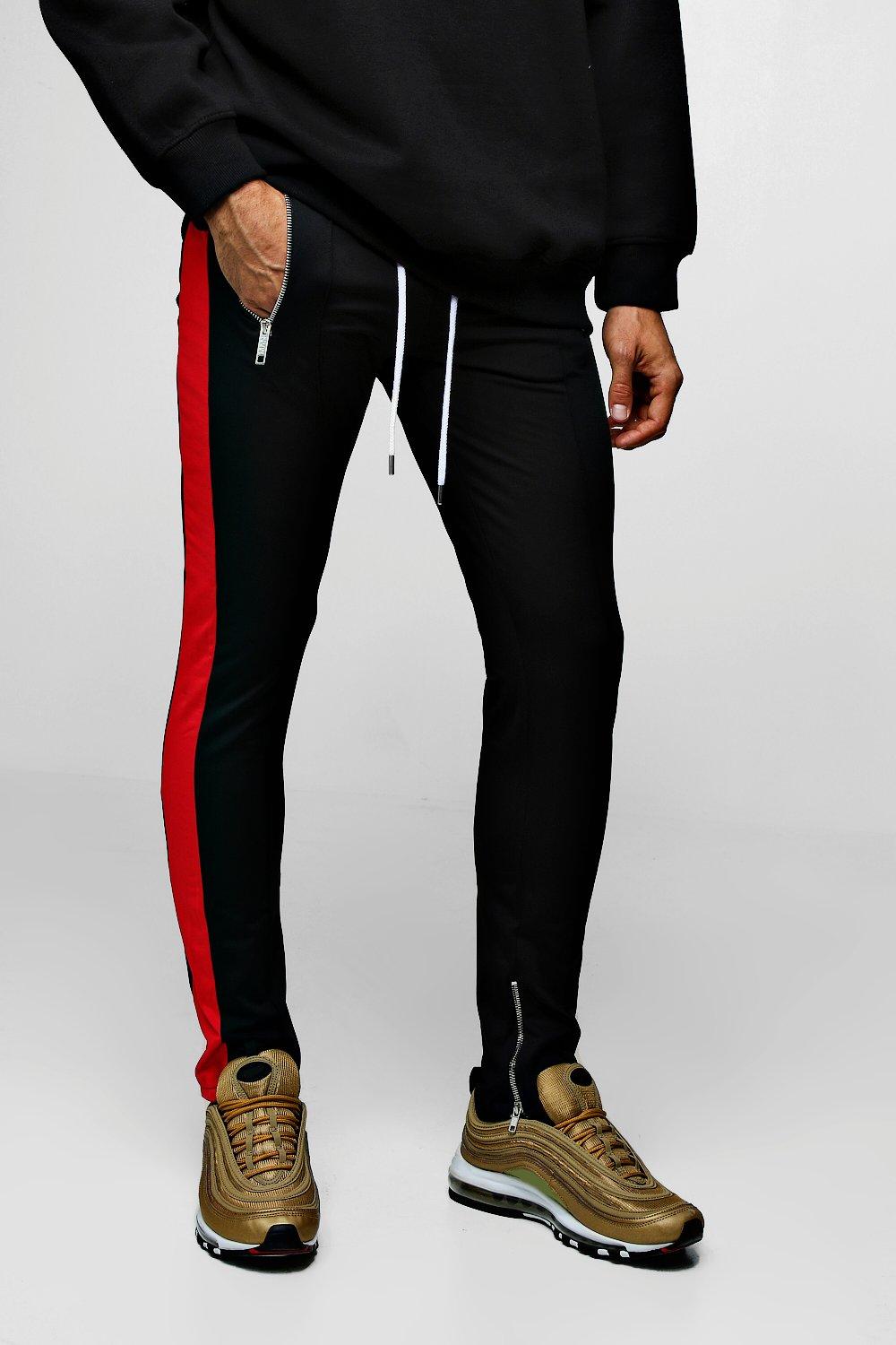 side panel joggers mens