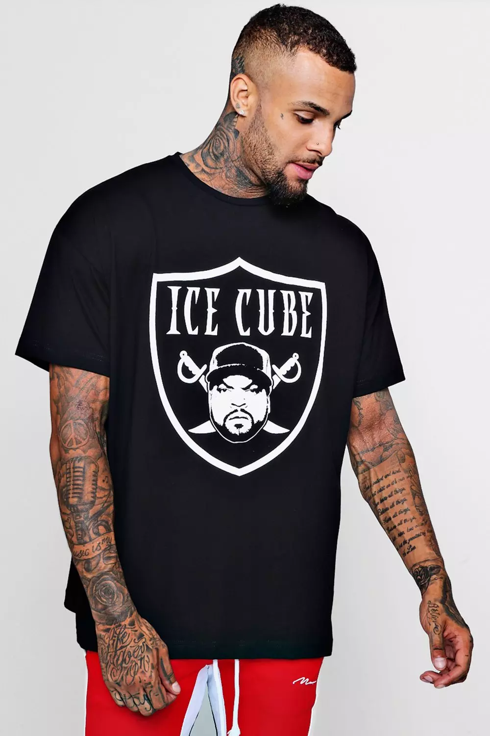 Ice Cube Raider Print T-Shirt