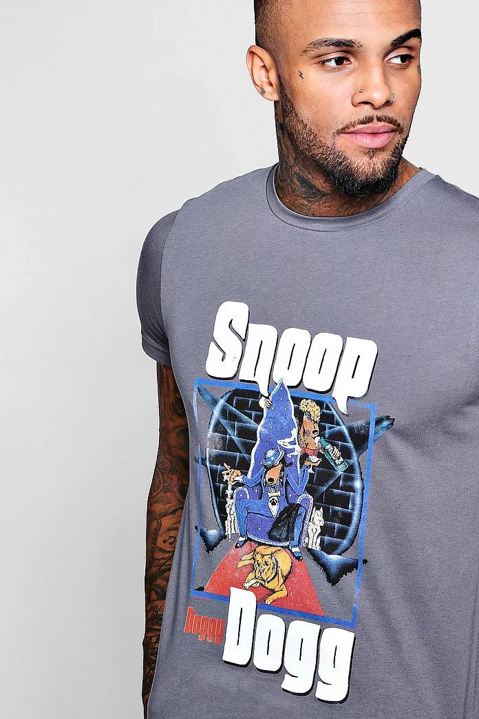 Cartoon Snoop Dogg T-Shirt | boohooMAN