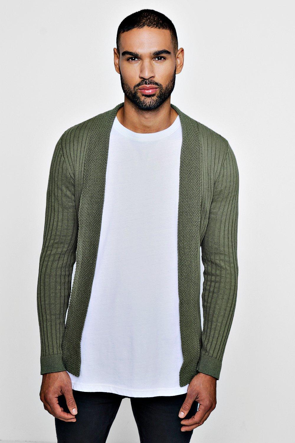 muscle fit cardigan