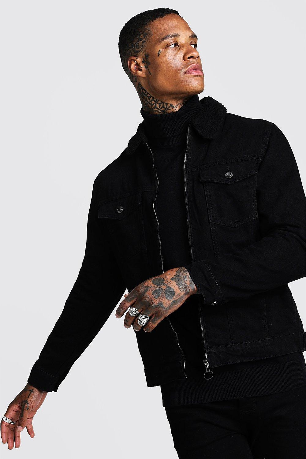 black borg denim jacket