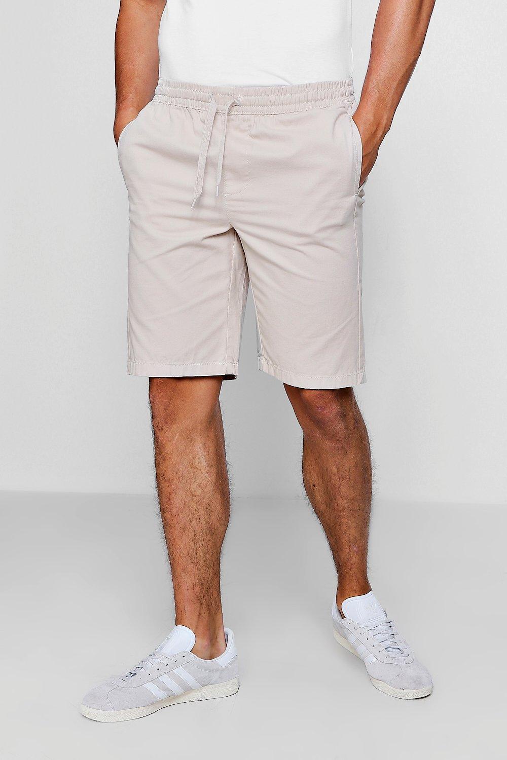 mens chino shorts elasticated waist