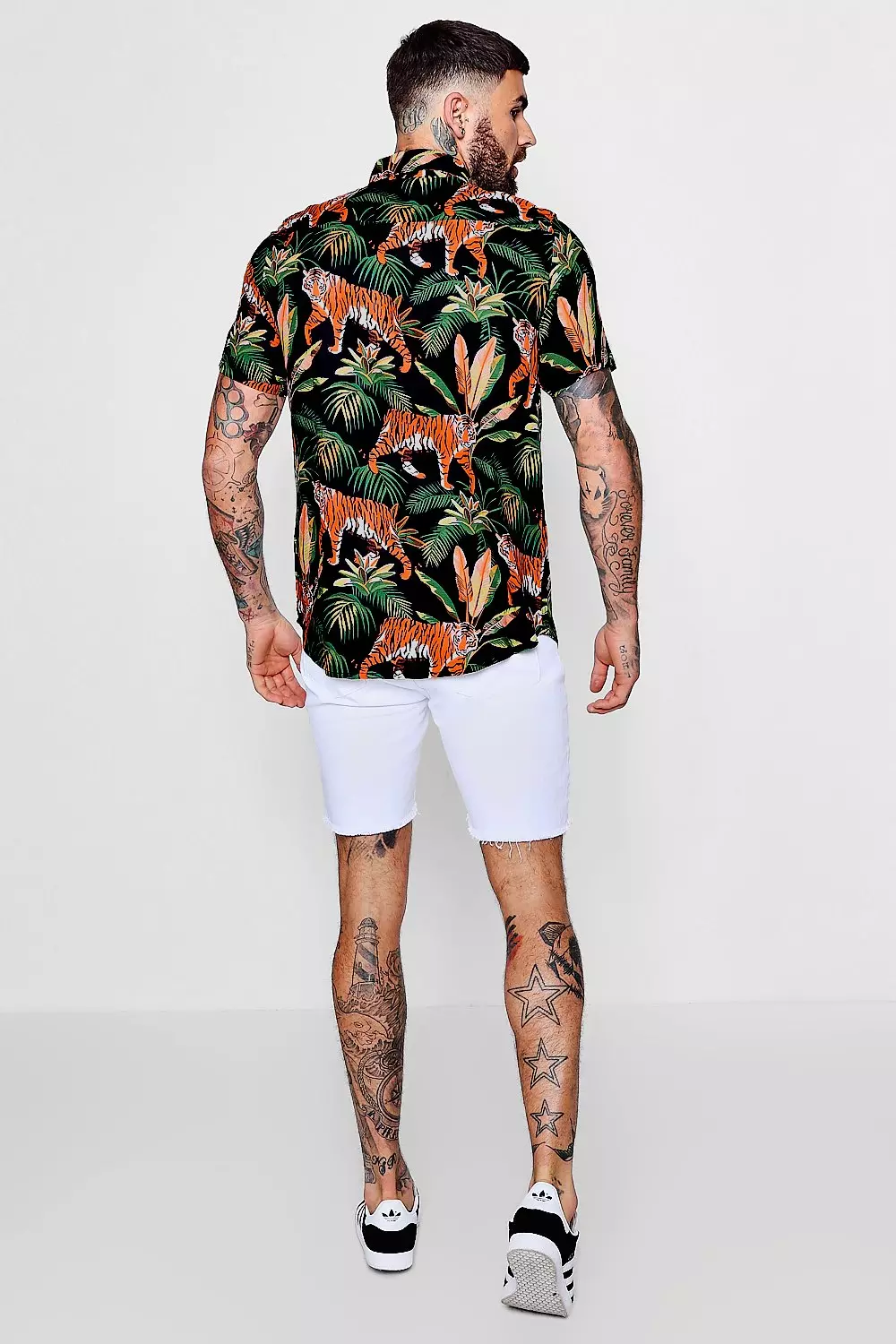 Tiger Print Short Sleeve Shirt