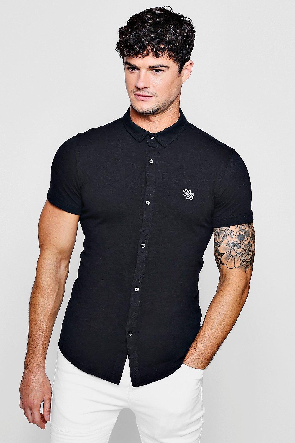 mens muscle fit shirts