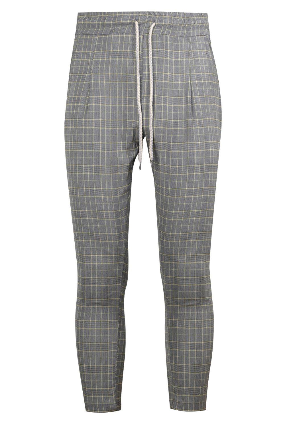 checked smart joggers