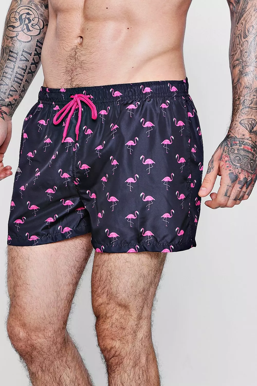 Short flamant rose homme new arrivals