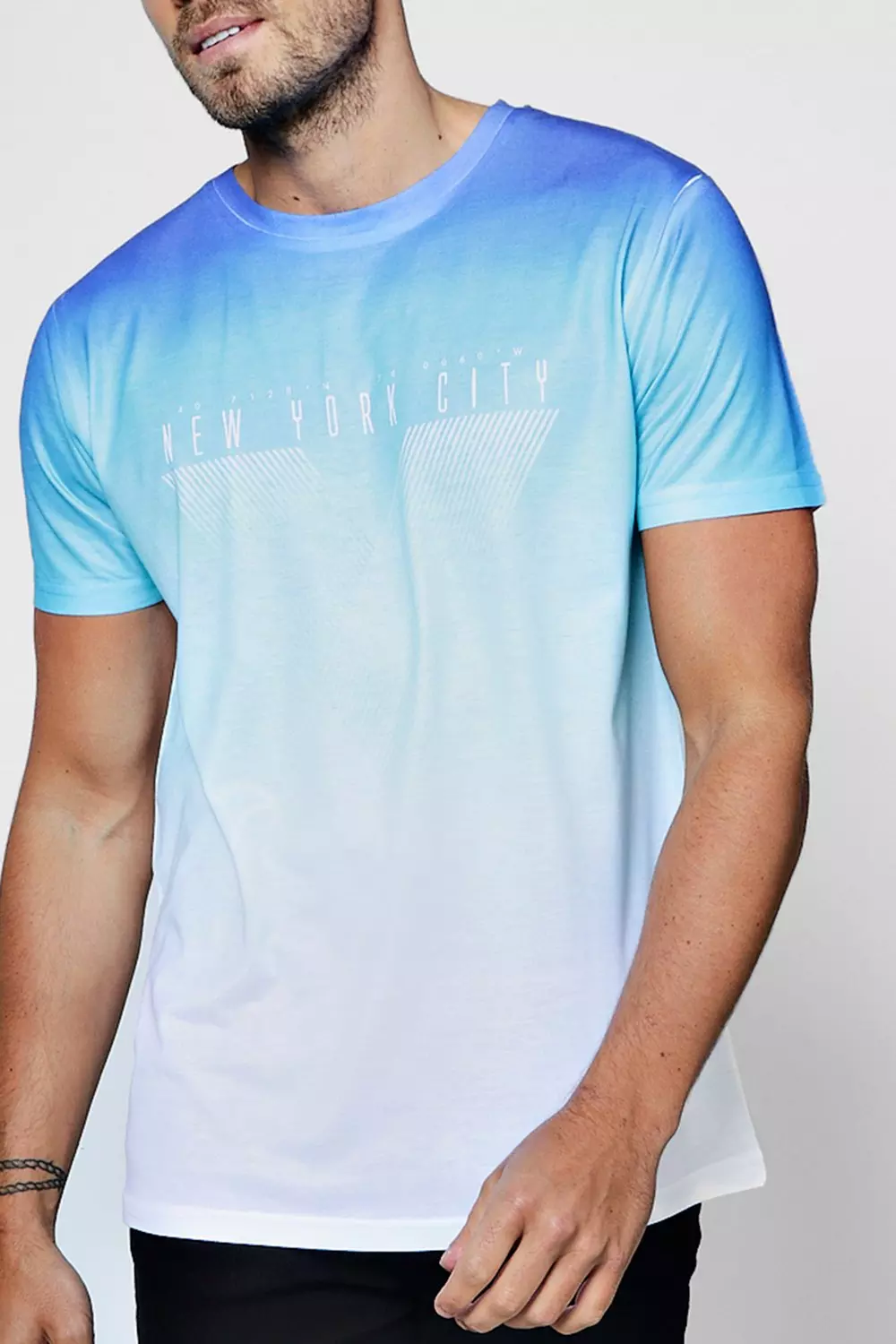 Blue ombre sale t shirt