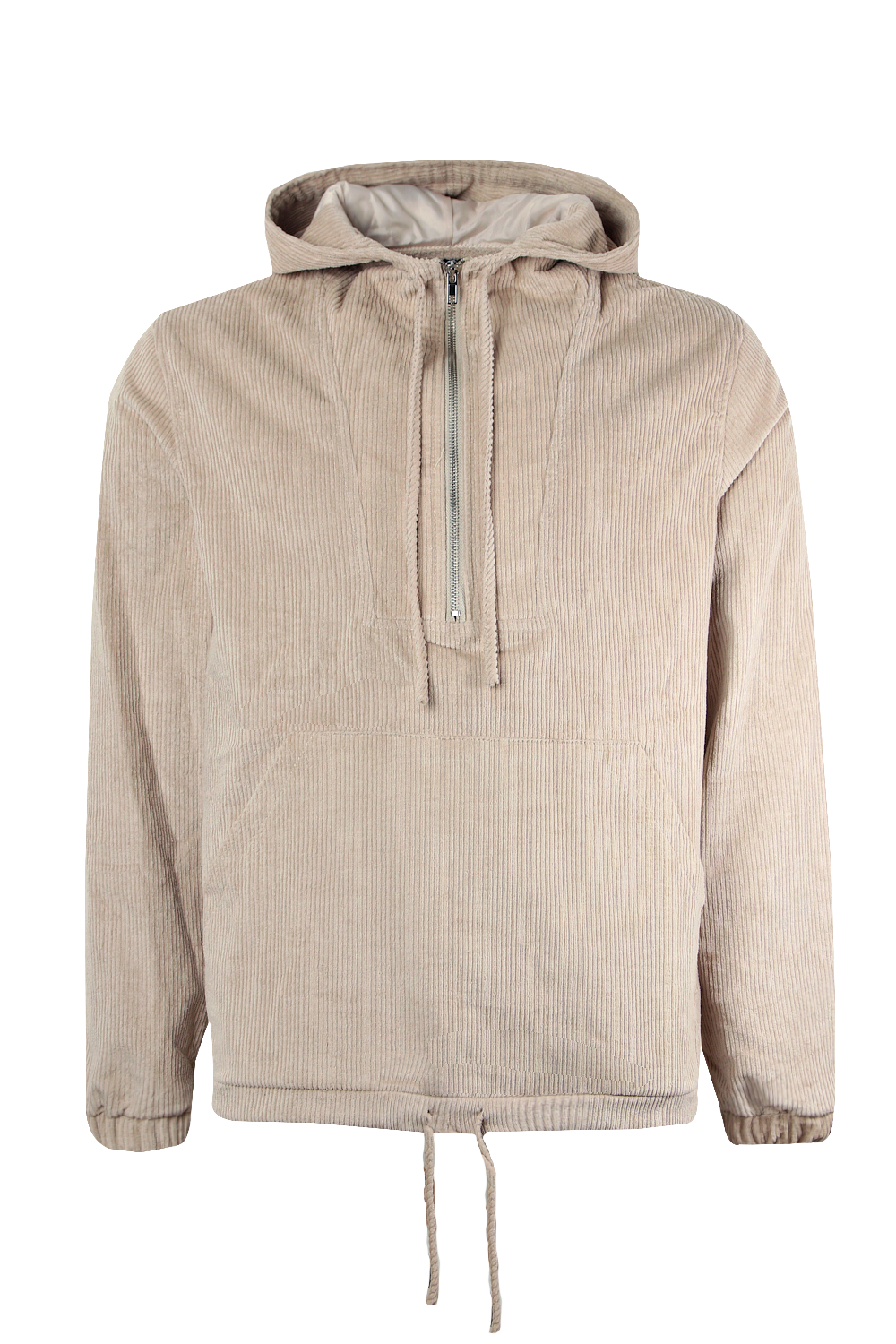 half zip hooded jacket