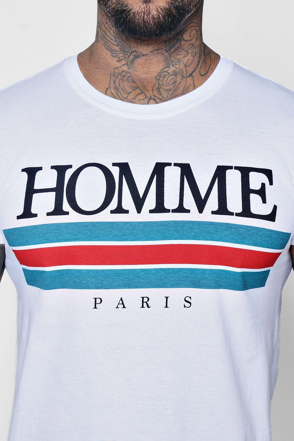 t shirt paris homme