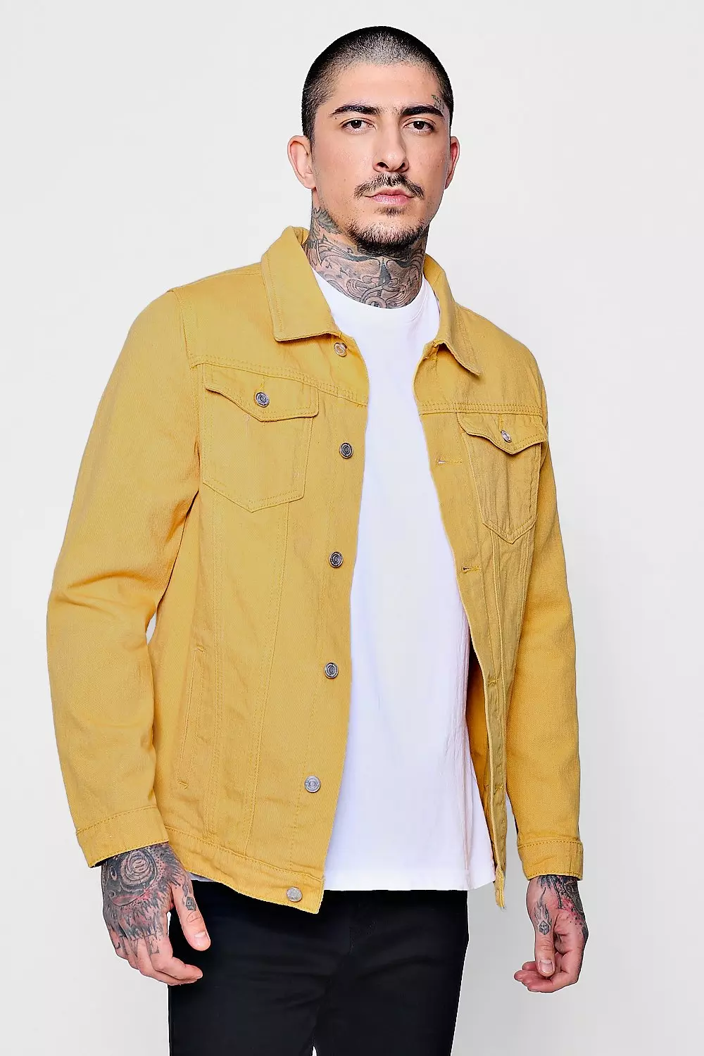 Yellow Denim Trucker Jacket