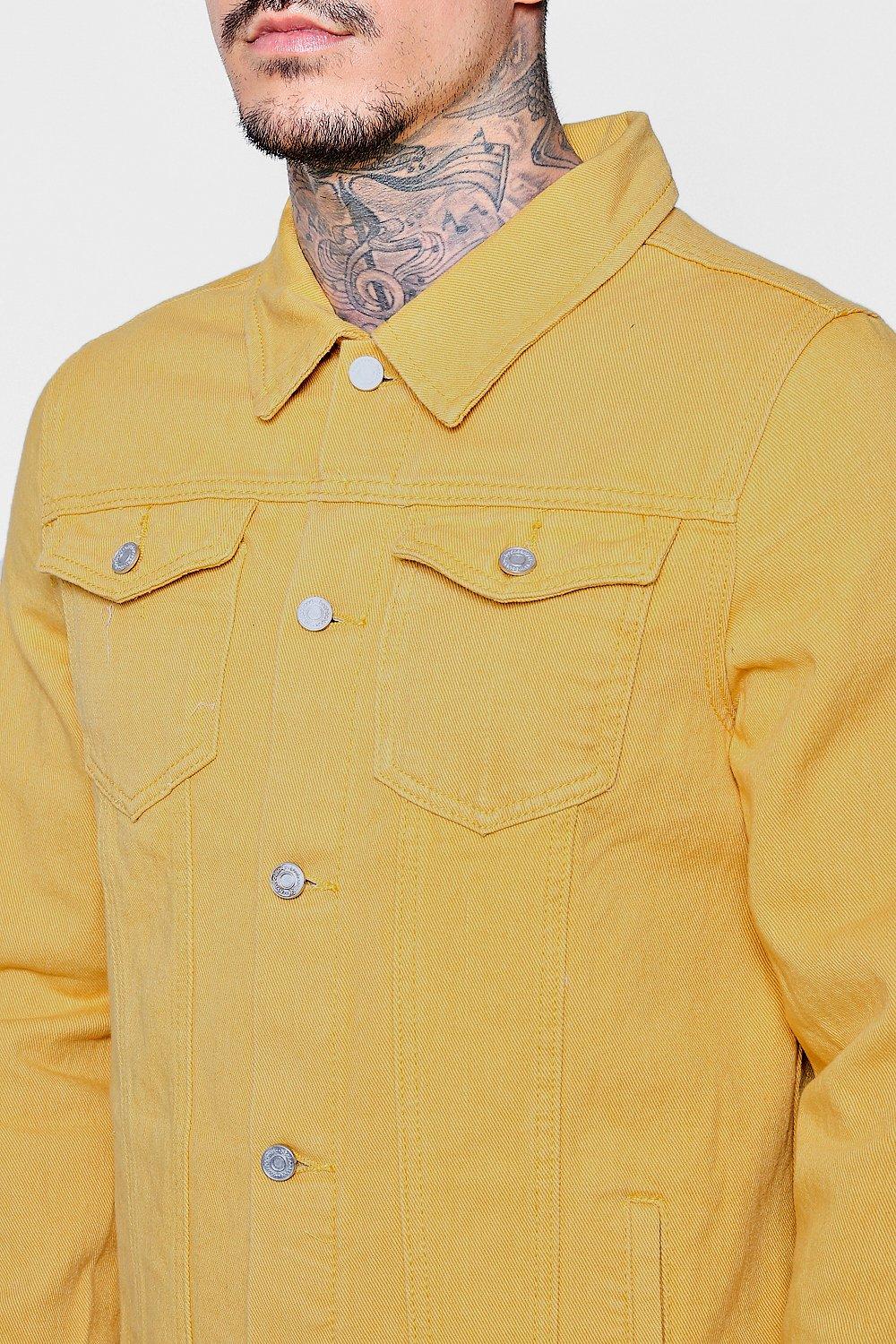 yellow trucker jacket