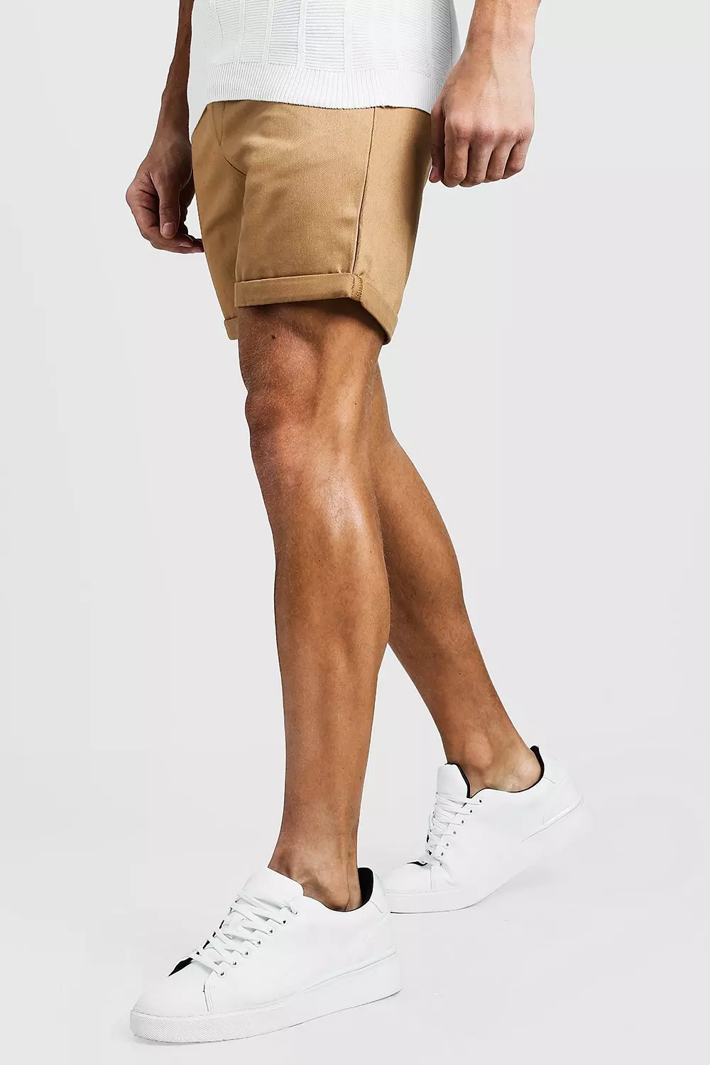 Mid length chino on sale shorts